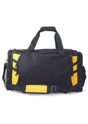 Aussie Pacific Tasman Sports Bag 4001 Active Wear Aussie Pacific Black/Gold  